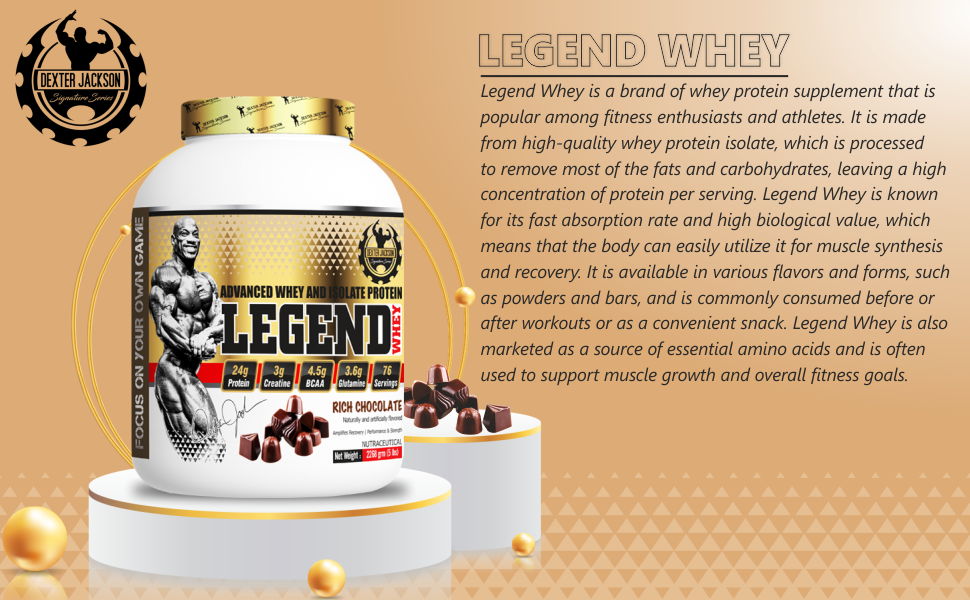 Dexter Jackson Signature Series Legend Whey - Advance Whey And Isolate Protein, 2.27 Kg (5 Lb) - Rich Chocolate | Premium Blend For Muscle Recovery And Growth - Image 8