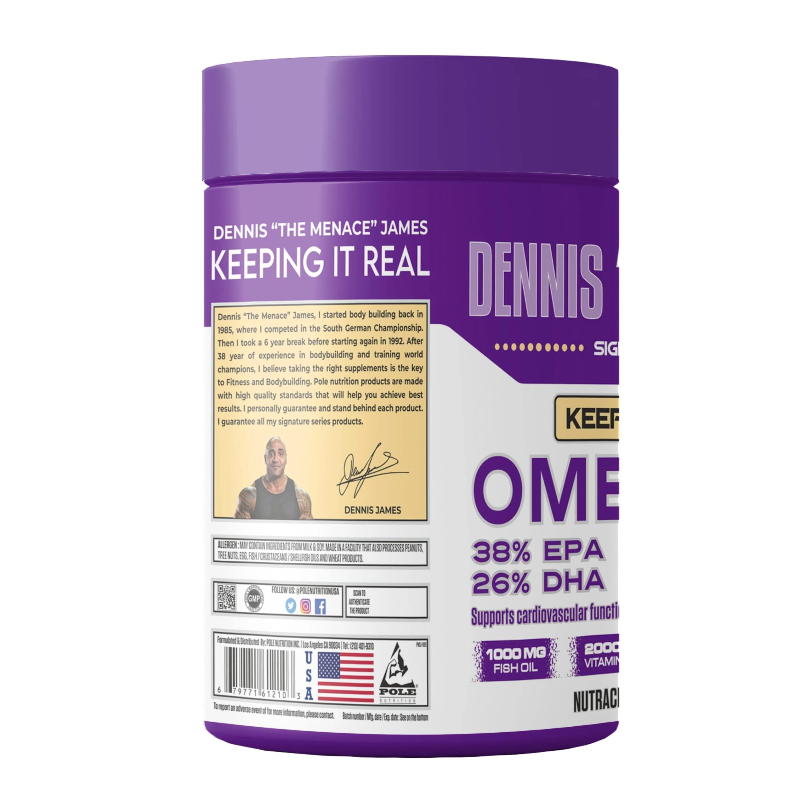Dennis James Signature Series Omega-3 Fish Oil 90 Softgels - Image 3