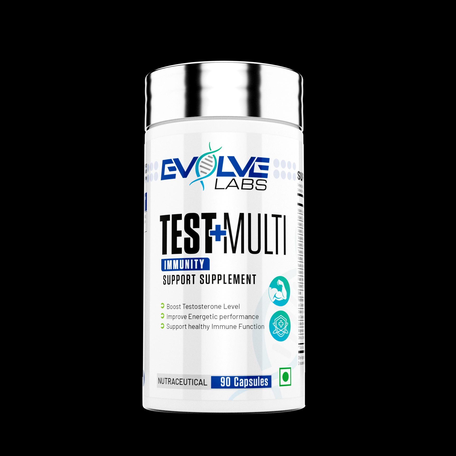 Evolve Labs Test+Multi – Testosterone & Immunity Support Supplement