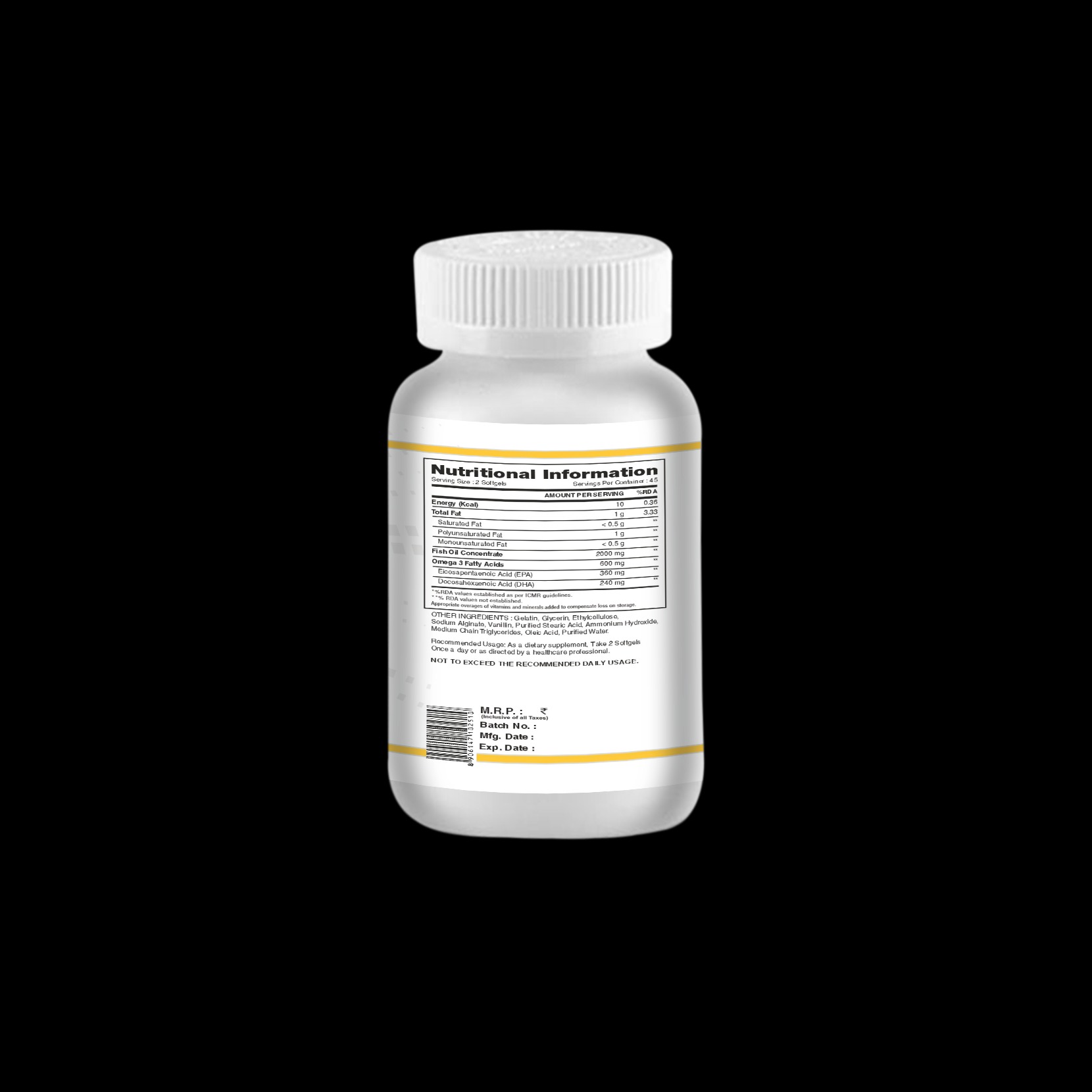 IMMORTAL OMEGA-3 FISH OIL- 90 Softgels - Image 4